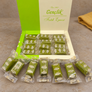 Gençlik kutusunda tek tek ambalajlı tablet fıstık ezmesi, 220 g